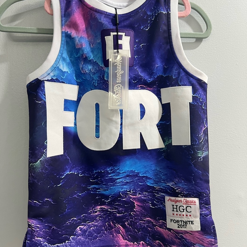 Nostalgia Fortnite jersey- Blue and Purple